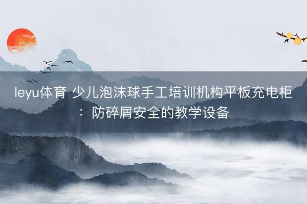 leyu体育 少儿泡沫球手工培训机构平板充电柜：防碎屑安全的教学设备