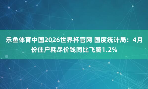 乐鱼体育中国2026世界杯官网 国度统计局：4月份住户耗尽价钱同比飞腾1.2%