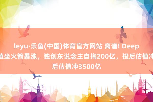 leyu·乐鱼(中国)体育官方网站 离谱! DeepSeek估值坐火箭暴涨，独创东说念主自掏200亿，投后估值冲3500亿