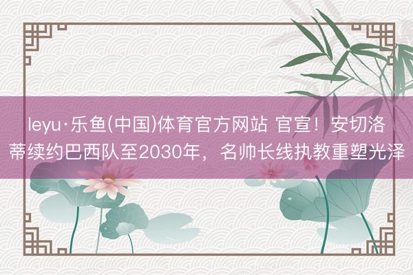 leyu·乐鱼(中国)体育官方网站 官宣！安切洛蒂续约巴西队至2030年，名帅长线执教重塑光泽