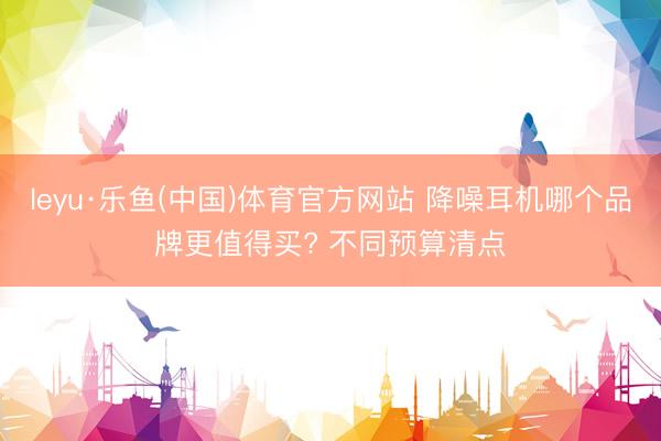 leyu·乐鱼(中国)体育官方网站 降噪耳机哪个品牌更值得买? 不同预算清点